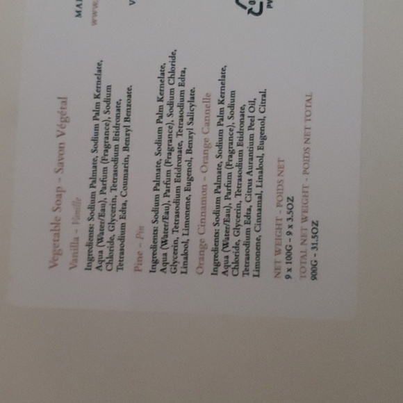 Alchimia soap bath & body size 9 bars x 3.50 ounces each vegetable soap fragrant - Picture 8 of 8